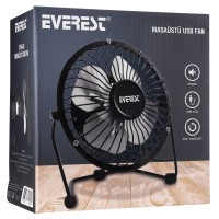 Everest EFN-482 Masaüstü Metal Siyah Usb Fan